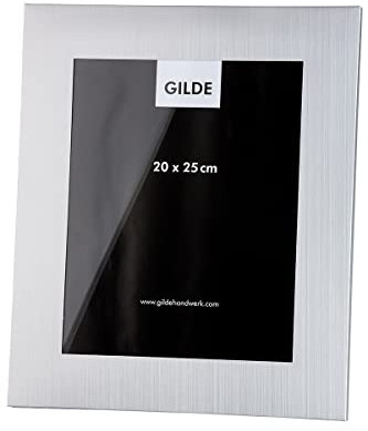 GILDE Fotorahmen Modern Aluminium silberfarben 65546