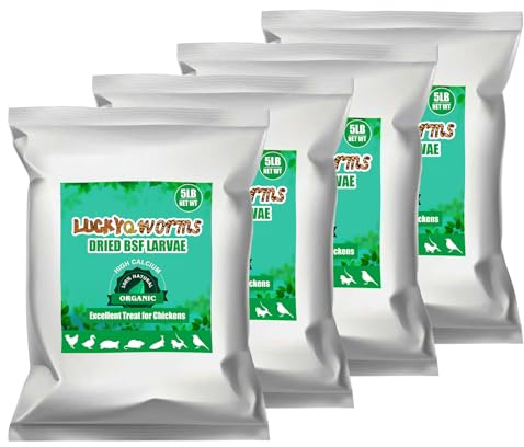 20lb Dried Black Soldier Fly Larvae for Chickens Hen High Protein Duck Food