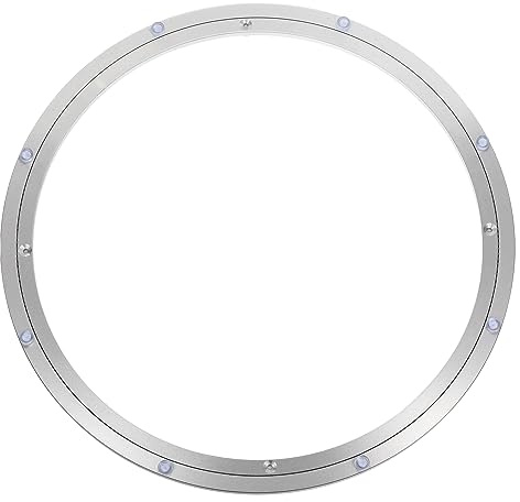 sourcing map Aluminium Lazy Susan Turntable Bearing, 20 inch Round Rotating Bearing Turntable Base for Kitchen Dining Table Base Only