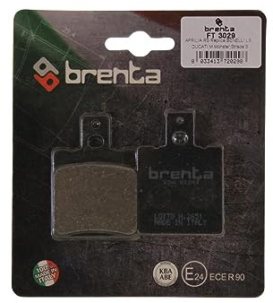 Bremsbeläge Brenta 3029 organisch hinten kompatibel mit Aprilia AF1 Classic Red Rose RS Tuareg 125 150 600