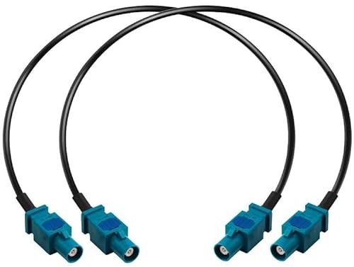 Fakra Z Kabel RG174 Fakra Z Stecker zu Fakra Z Stecker Auto Radio Verlängerungskabel Fahrzeug Antenne Verlängerungskabel Pigtail Auto Radio RF Koaxialkabel für DAB GPS Navigations Antenne 12inch 2PCS
