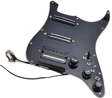 Gitarren-Tonabnehmer, Schwarz, Vorverkabelt, Schlagbrett, Verkabelung, Gitarren-Humbucker-Tonabnehmer, Single-Cut-Funktionen, Set Mit 18 Verschiedenen Tönen vorverdrahteter Tonabnehmer Schlagbrett
