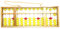 Sujurio Boulier Chinois Boulier Antidérapant Grande Taille Cintre en Bois avec 13 Colonnes Outil Soroban Chinois en Mathématiques Jouet D'Éducation de Maths pour Enfants 58Cm