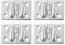 QUARKZMAN 4uds Herramientas Caja Maleta Caja Metal Bisagras Soporte, 44x30mm Inoxidable Acero Livianas Bisagras para Casa Puerta o Ventana, Gabinete, Herramientas Caja, Plata