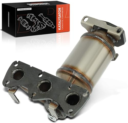 Frankberg Katalysator Benzin Vorne Kompatibel mit Polo 9A 9N 1.2 2004-2009 Ibiza III Fabia I 6Y2 6Y3 6Y5 Fabia II 542 Fox Schrägheck Replace# 03D253020LX