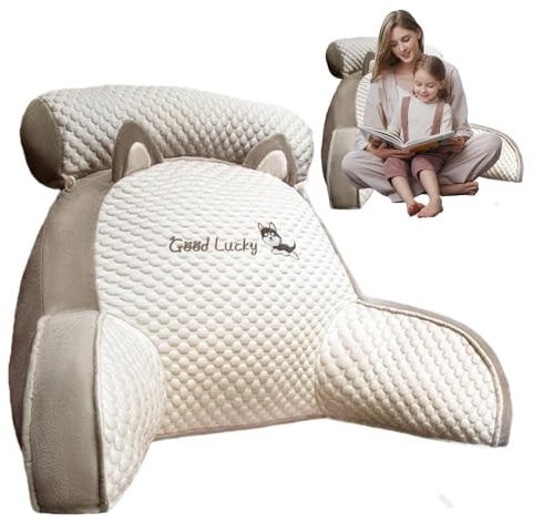 Zasdvn Cuscino Da Lettura, Cuscino Da Lettura Per Letto Cuscino Schienale Con Braccioli Supporto Schiena, Comodo Cuscino Da Lettura, Ideale Per Divano, Leggere, Giocare, Rilassarsi, Guardare La TV