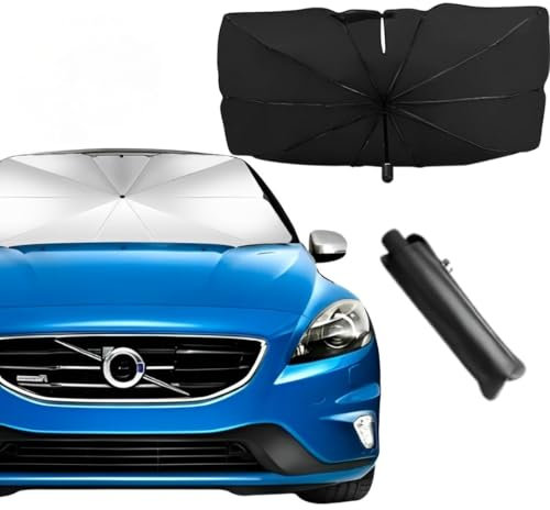 R#N Parasol Coche Plegable, Protección +99%, Fácil de Usar y Almacenar (140x80cm)