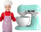 Sobebear Kids Dough Maker Toy With Mixing Bowl, Realistic Pretend Play Perfect Cooking Appliance,Kitchen Set Educational Fun Learning Cooking Appliances Kitchen Role Play for Toddlers Ages 3+