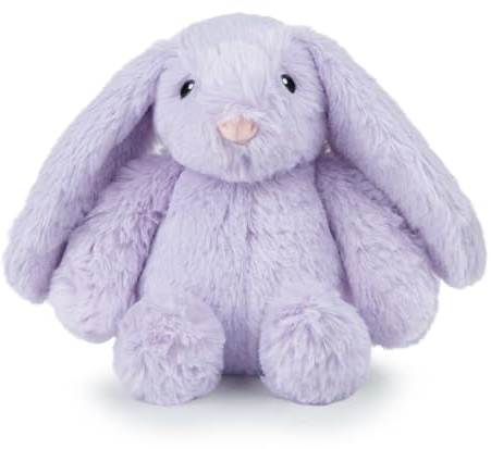 Best Pet Supplies Interactive Bunny Buddy Dog Toy with Crinkle and Squeaky Enrichment for Small and Medium Breed Puppies or Dogs, Cute and Plush - Bunny (Purple), Small