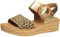 Gabor Damen Plateausandalen, Frauen Sandalen,Plateausandaletten,Dicke Sohle,Sommerschuhe,Freizeitschuhe,offene Schuhe,Natur/Gold,37 EU / 4 UK