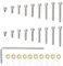 eMagTech 1 Set Plattenspieler-Headshell-Tonabnehmer-Montagesatz Phono-Headshell-Tonabnehmerschrauben M2.5-Schrauben Muttern Unterlegscheiben Kompatibel mit Linn Kompatibel mit Thorens