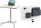 Leitz Ergo Set Mobiler Sitz-/Steh-Schreibtisch & Kleiner Pegboard Schreibtisch-Organizer, Höhenverstellbares Stehpult, Belastbar bis 20 kg, 80 x 60 cm, Organizer mit Zubehör, 65360001 + 65480000