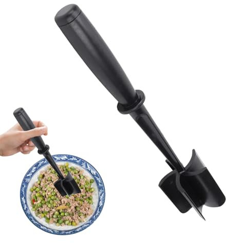 Meat Chopper & Mince Masher – Heat-Resistant Ground Meat Chopper for Cooking – Non-Stick, Dishwasher Safe Kitchen Tool for Beef, Turkey, Hamburger & More