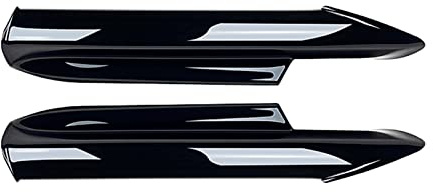 Frontstoßstangen-Seitenschwellerabdeckung für BMW E90 E91 Pre-LCI M-Tech 2005–2008 Carbon-Look glänzend schwarz