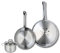ELO 9875250 Batterie de cuisine 3 pièces, Ensemble de 2 Poêles de cuisson 24 et 28 cm et 1 faitout 12 cm Elo Profi Brillant, inox, induction