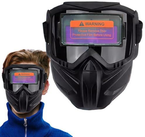 Schweißhelm - Automatik, Maske | True Color Automatischer Verdunkelungshelm Anti Blendung Hitzeschutz Vollgesichts Atemaktive Schutzmaske Mit Isolierung Und Großem Sichtfeld Für Augensicherheit Kopfde