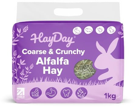 HayDay Coarse and Crunchy Alfalfa Hay (1kg)