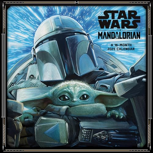 STAR WARS MANDALORIAN 16 MONTH 2025 WALL CALENDAR