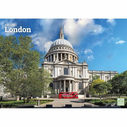 London A4 Calendar 2026, Wall Calendars, Month To View, Travel, Gift