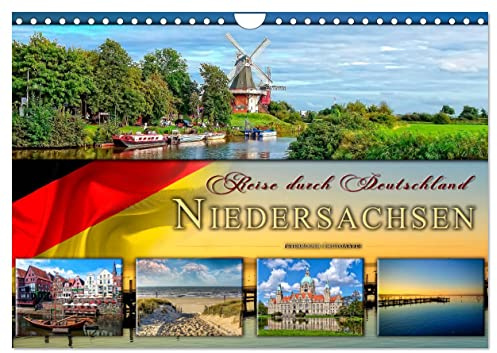 Reise durch Deutschland - Niedersachsen (Wandkalender 2026 DIN A4 quer), CALVENDO Monatskalender: Niedersachsen, vielseitiges Bundesland im Norden Deutschlands. (CALVENDO Orte)