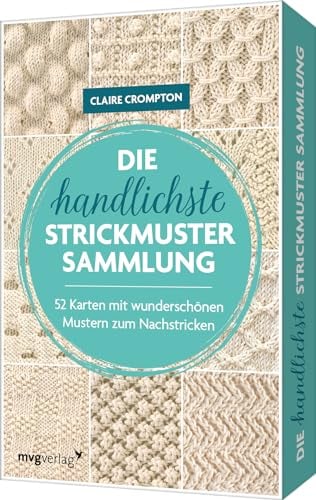 Die handlichste Strickmuster-Sammlung: 52 Karten mit wunderschönen Mustern zum Nachstricken I Kartenset in kompakter Box mit 52 Strickdesigns und 16-seitiges Booklet mit Strickwissen