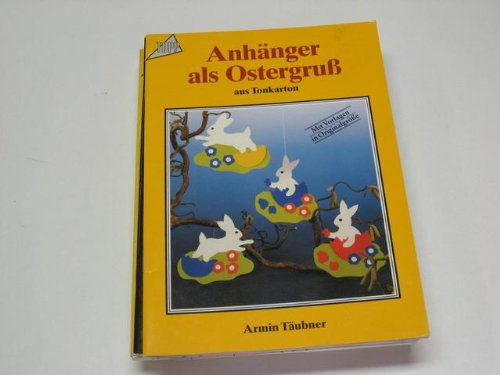 Anhänger als Ostergruss: Aus Tonkarton