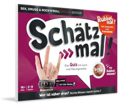 Schätz mal! Sex, Drugs & Rock'n'Roll Offline-Edition: Rubbel die Antwort frei | mit cooler Münze | kein Internet nötig
