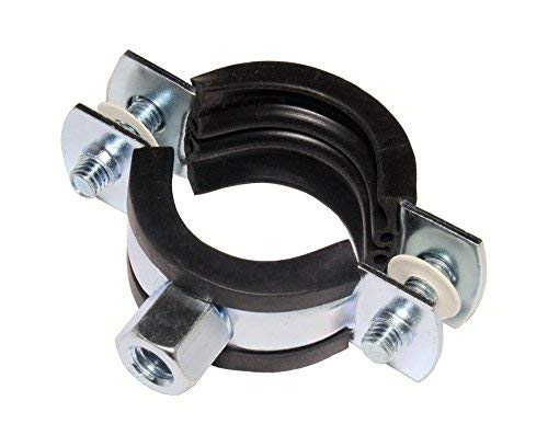 10 Stück Schraubrohrschellen Rohrschelle Stahl verzinkt (26-28 mm / 3/4)