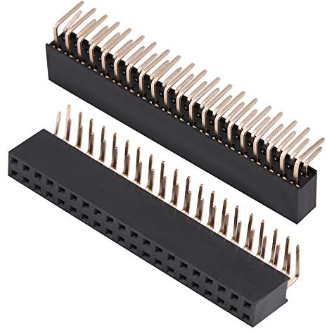 3 stücke 2,54mm 2x20 Pin Buchse Stiftleisten Steckverbinder Leiterplatte Zweireihig Rechtwinklig Sockel für Prototype Shield