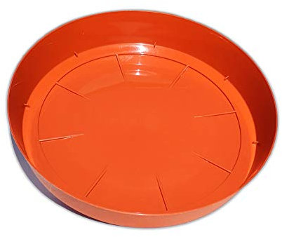 Erhard-Trading Soucoupe Valencia - En plastique - Diamètre : 27 cm - Couleur terre cuite