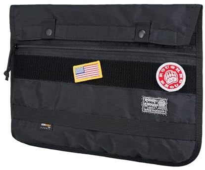 R E ROUGH ENOUGH Herren Re8476 Rough Enough 13 13.3 14 Zoll Laptop Tasche in Tactical Molle Funktion, Schwarz