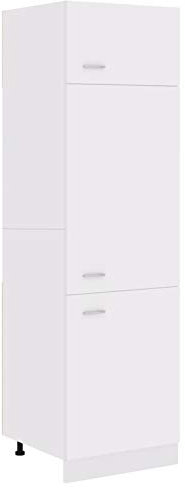 Tidyard Kitchen Cabinet 4 Shelves Wall Cabinets Unit Storage Organizer Furniture White 60x57x207 cm Chipboard