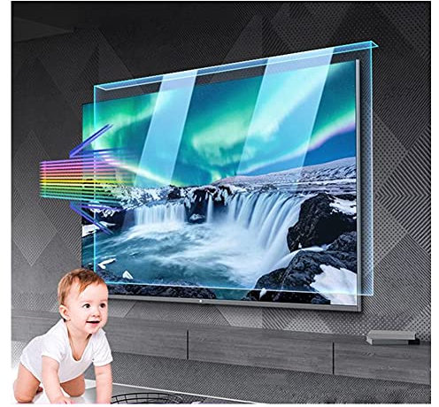 WSHA Anti-Blue-TV-Bildschirm-Schutzpanel Hängen Anti-UV- und Anti-Strahlungs-Bildschirmfilmfilter aufwiesfreie Installation, für Desktop/Monitor,39inch(860x485mm)