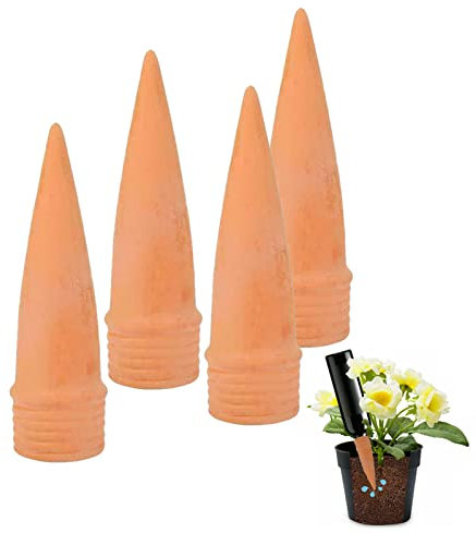 CHSEEO Sistema de Riego Automático Kit, 4 PCS Riego por Goteo Picos, Autorriego De Planta, Dispositivo de Irrigación Automático en Vacaciones, para Regar Plantas en Interiores y Exteriores