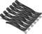 Sndyi Pinze per capelli, 12 Pezzi Fermagli per Capelli Professionali per lo Styling Della Sezione, Fermagli per Capelli Antiscivolo con Fascia in Silicone, Antiscivolo e Senza Tracce, 4,3'', Nero