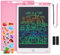 Coolzon Vistoso Tableta de Escritura LCD 12 Pulgadas, LCD Pizarra Magica borrable y Reutilizable para niños de Dibujo para Pinturas,Pegatinas de Dibujos Animados de Animales Gratis,Rosa