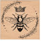 craspire Holzstempel Biene Kranz Krone Dekorative Holzstempel Vintage Holzmontierte Stempel Für Kartenherstellung DIY Kunsthandwerk Scrapbooking Tagebuch Tagebuch Briefplaner