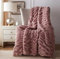 Fouriding Kunstpelz Fleece Decke, Winter, Rosa, 150x200cm, 100% Polyester, Einfarbig, Luxuriös & Multi-funktional, Decke