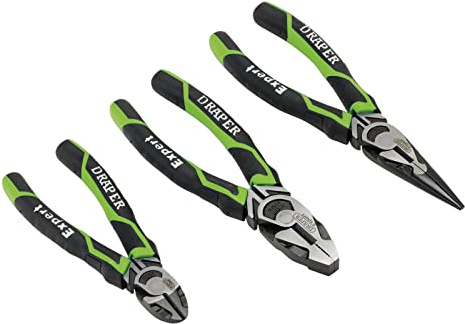 Draper 28035 High Leverage Plier Set, Green (3 Piece)