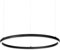 Ideal Lux ORACLE Schlanke DALI-dimmbare runde 70 cm integrierte LED-Pendel-Deckenleuchte Schwarz, 3000 K