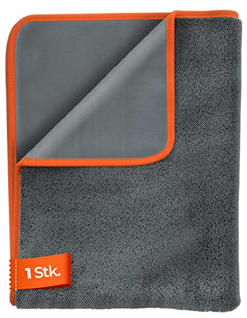 ADBL Twisted Towel Trockentuch 620GSM (1 STK.) - Ideal für die großflächigen Trocknung von Lackoberflächen - extrem saugstarkes & fusselfreies Mikrofasertuch für die Auto & Motorrad Pflege | 70x90cm