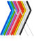 Wiederverwendbare Trinkhalme aus Silikon für Tembler, flexibel, groß, lang, Länge 25,4 cm, Durchmesser 0,8 cm, 12 Farben, mit 2 Reinigungsbürsten, spülmaschinenfest, 12 Stück