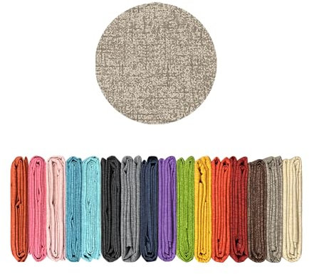 Il Gruppone Passione Casa Telo Arredo Tinta Unita in Cotone Panama Grandfoulard Copridivano Copriletto Sofà Made in Italy - Tortora - 2 Posti 280x240