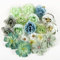 BOFUNX 20 Stücke Kunstblumen Blumenköpfe Künstliche Blumen Mini Blütenköpfe für Hochzeit Home Basteln Scrapbooking Deko