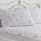 Dreams & Drapes Super King Fitted Sheet Set – White & Lavender Floral – 200x182x28cm Deep Fit – 100% Cotton Bedding with 2 Pillowcases – Soft Breathable Bed Linen – Matching Duvet Cover Available