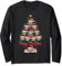 Darts Sports Weihnachtsbeleuchtung Weihnachtsmann Darts Weihnachtsbaum Langarmshirt