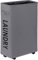 WOWLIVE Cesta de lavandería delgada, pequeña, plegable, impermeable, bolsa de lavandería estrecha con ruedas, 44 L, gris
