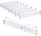 Homsorout 8er Set Schubladentrenner Verstellbar (32.6-56cm) Kunststoff Schubladentrenner, Kleiderschrank Organizer Schubladentrenner Küche für Küchenspeicher, Schlafzimmer, Kommode, Weiß