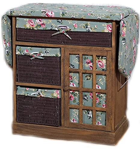 Planche à repasser pliante créative Placard à repasser en bois massif Meubles pratiques Panier de rangement multi-compartiments Planche à repasser Plateau en fer en acier inoxydable Base renforcée T