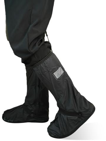 Regenschutz Schuhe Fahrrad Schuhüberzieher Wasserdicht Überzieher Schuhe Regen Regen Schuhüberzieher Überschuhe Wasserdicht Schuhüberzieher Mehrweg Schwarz L